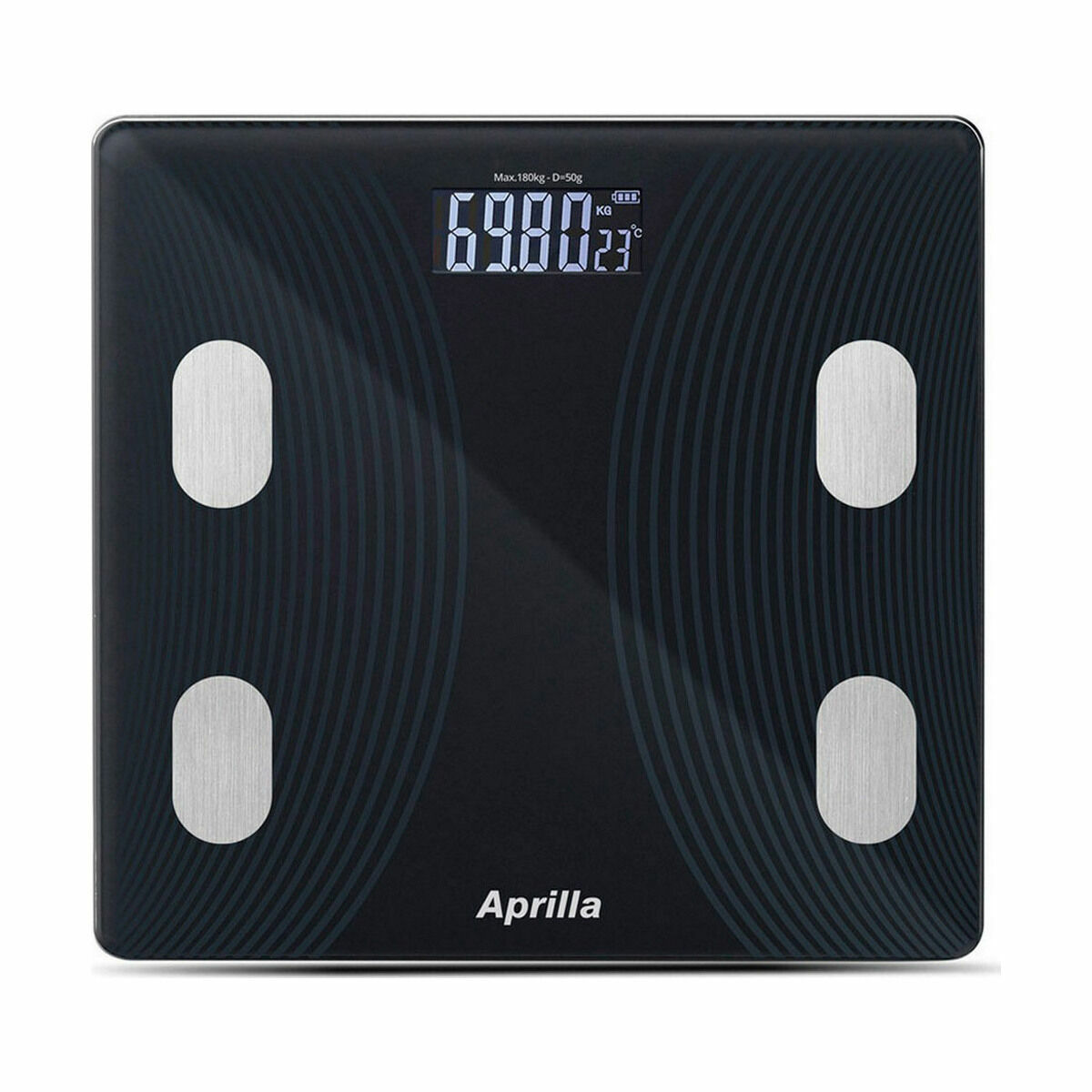 Bluetooth digitalvåg Aprilla 26 x 26 x 2 cm (6 antal)